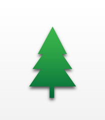 Fototapeta premium Green christmas tree
