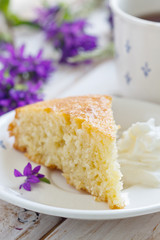Coconut and lemon cake