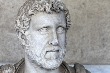Portrait of Roman emperor Antoninus Pius