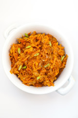 Cooked cabbage. Russian Braised Cabbage.