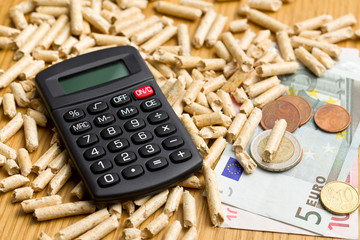 wood pellets as ecological and economical heating