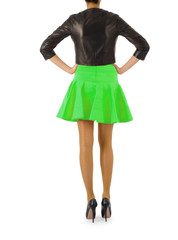 Fashion concept with model on white