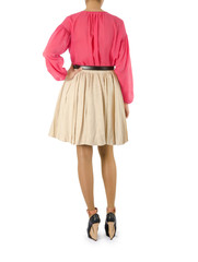 Fashion concept with model on white