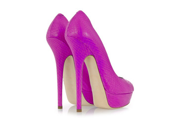 Woman shoes isolated on white