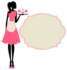 Retro Cupcake Girl