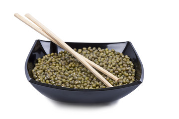 granos de soja verde