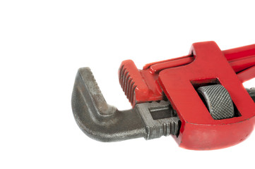 isolated open mouth monkey wrench on white background