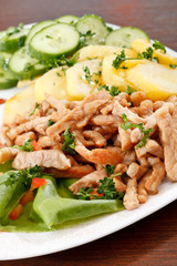 meat with potatoes