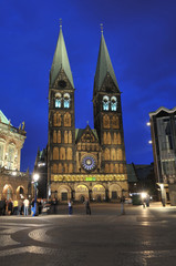 Fototapeta na wymiar Katedra Brema, St Peter, UNESCO World Heritage Site, Bremen