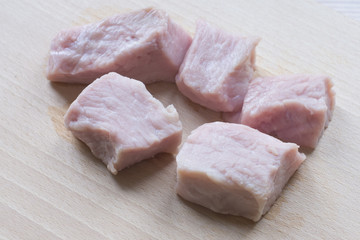 pieces of meat