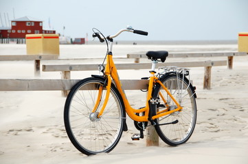 Fahrrad am Strand