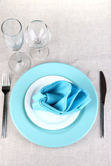 Table setting festive table