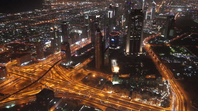 Dubai Intersection from Burj Khalifa