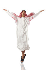 Arab man isolated on the white