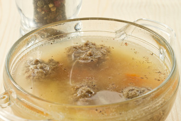 soup from a quenelle