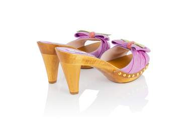 Woman shoes isolated on white