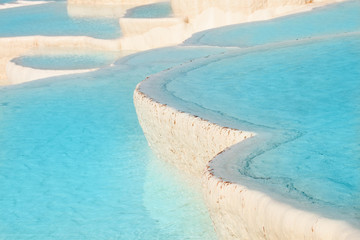 Pamukkale travertine pools, Turkey.