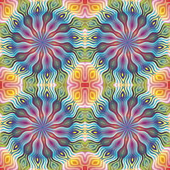 Seamless Native American vector pattern