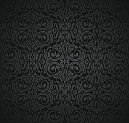 black  vintage wallpaper