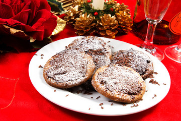 biscotti al cioccolato di natale