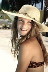 girl with hat - portrait