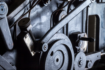 Parts of an old machine