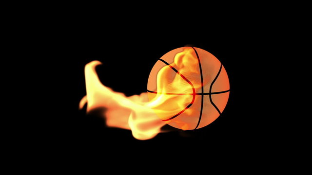 Basketbal on Fire with Alpha