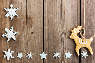 Christmas homemade gingerbread cookies