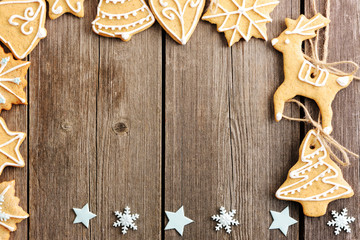 Christmas homemade gingerbread cookies