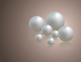 Romantic background with pearls