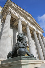 Lion at Spanish Congress of Deputies in Madrid
