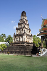 ancient Cham Thewi temple, Lamphun Thailand