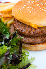 American cheese burger