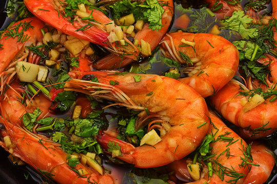 shrimps in soy-bean sauce