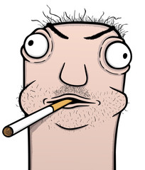 Smoker cartoon