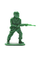 白背景に兵士の玩具