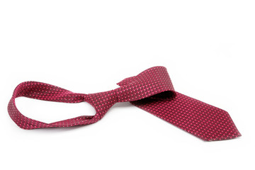 Luxury tie on white background