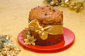 Panettone, typical Christmas cake