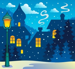 Winter town theme image 3