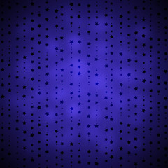 Abstract stars on blue background