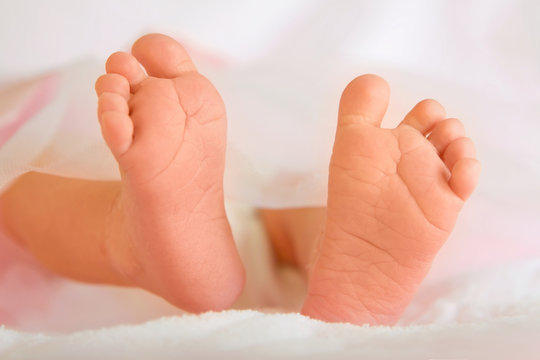 Tiny Newborn Baby Feet