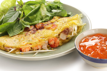 banh xeo, vietnamese crepe(pancake)