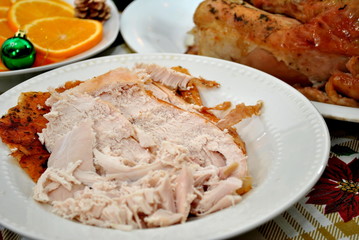 Plate of Sliced Turkey