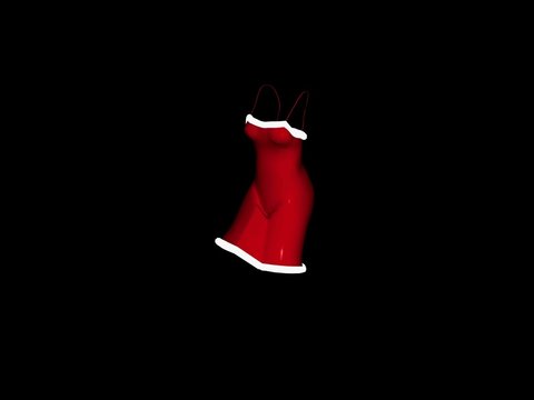 dancing female christmas dress