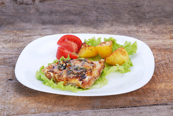 fried meat