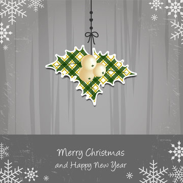 Merry Christmas and Happy New Year - mistletoe