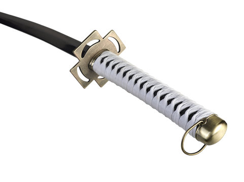 Katana sword isolated on white