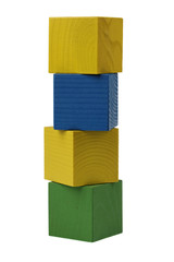 Wooden building blocks