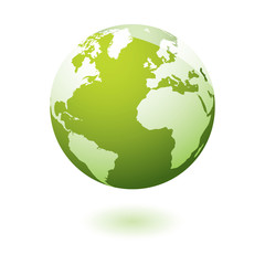 Green icon earth gel
