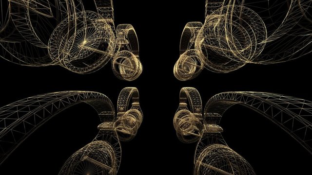 Earphones 3D Animation
